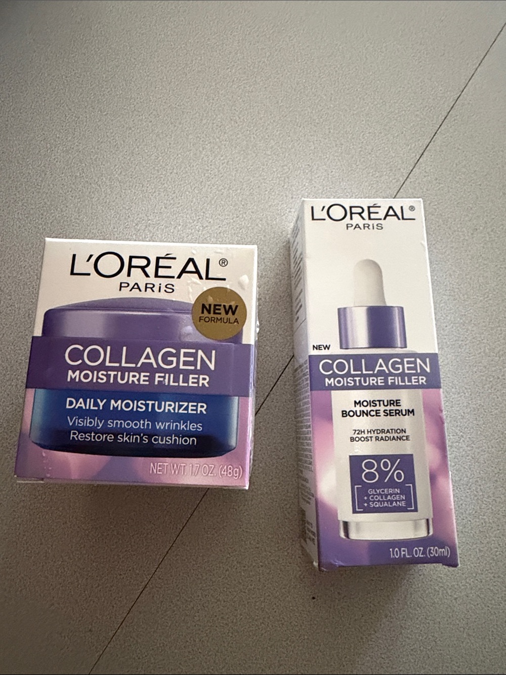 L’Oréal Collagen Moisture Filler Daily Moisturizer & Serum new